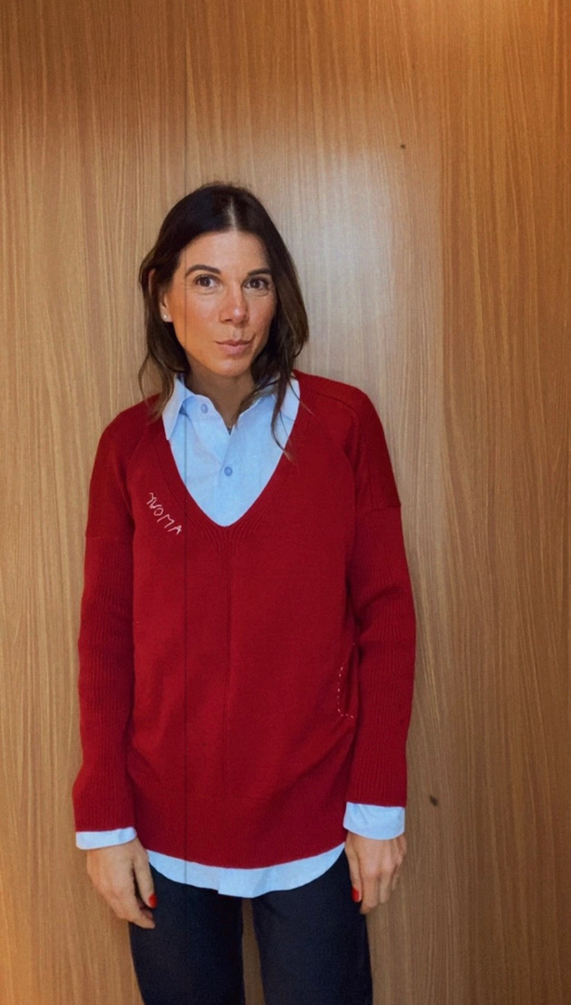 BLUSA TRICOT AMOUR WINE