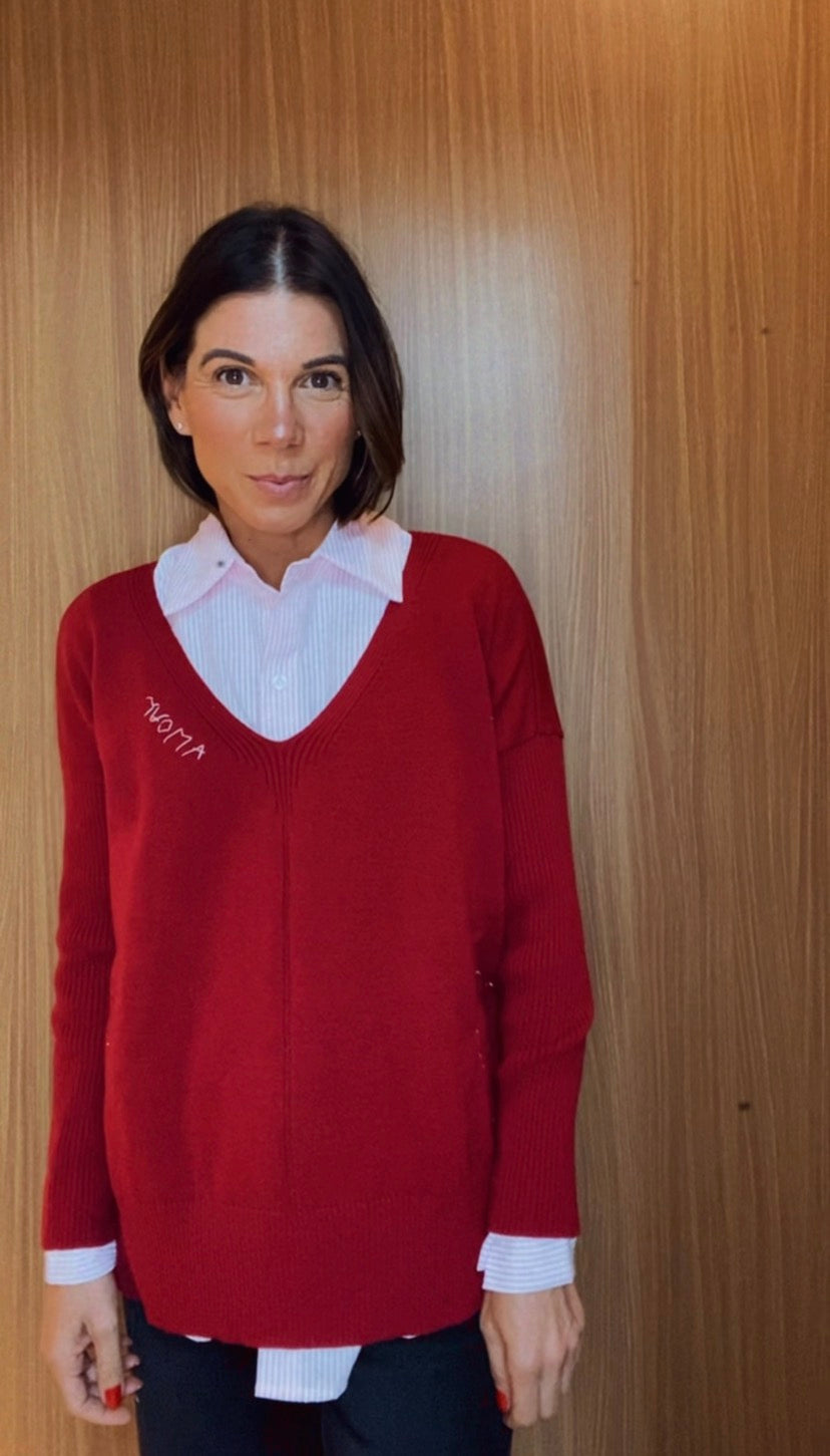 BLUSA TRICOT AMOUR WINE