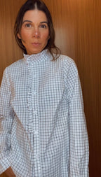 CAMISA XADREZ BRANCA