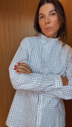 CAMISA XADREZ BRANCA