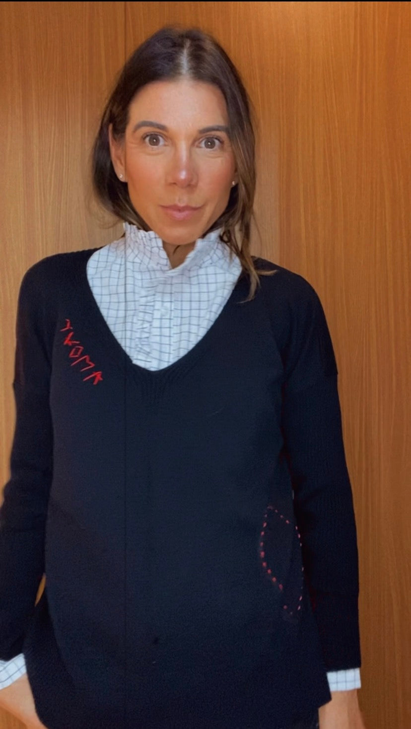 BLUSA TRICOT AMOUR BLACK