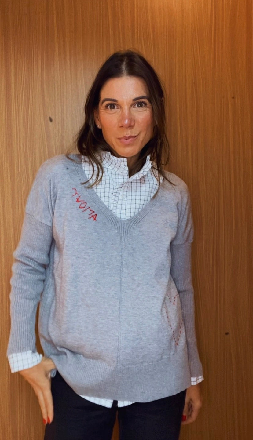 BLUSA TRICOT AMOUR GREY