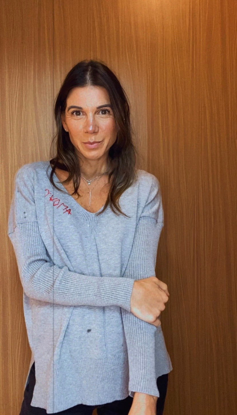 BLUSA TRICOT AMOUR GREY