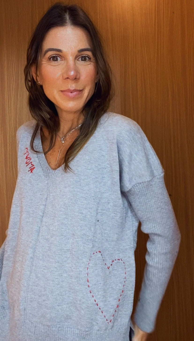 BLUSA TRICOT AMOUR GREY