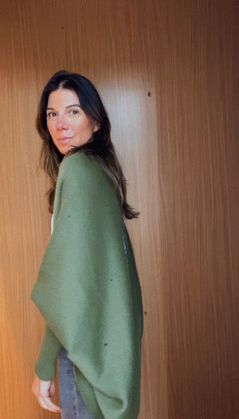 VESTE TRICOT GREEN HEART