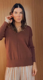 BLUSA TRICOT AMOUR COFFEE