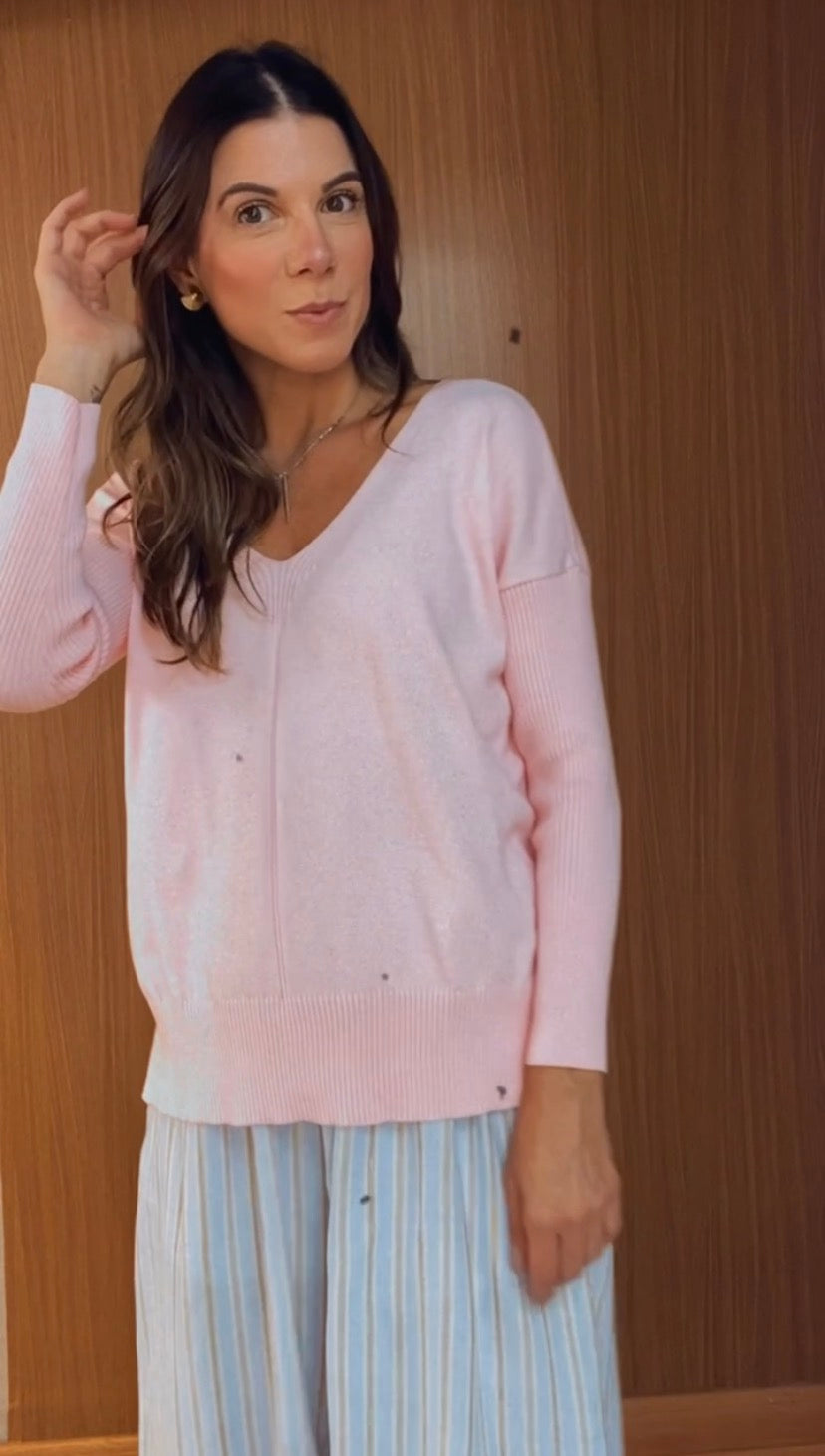 BLUSA TRICOT AMOUR ROSE