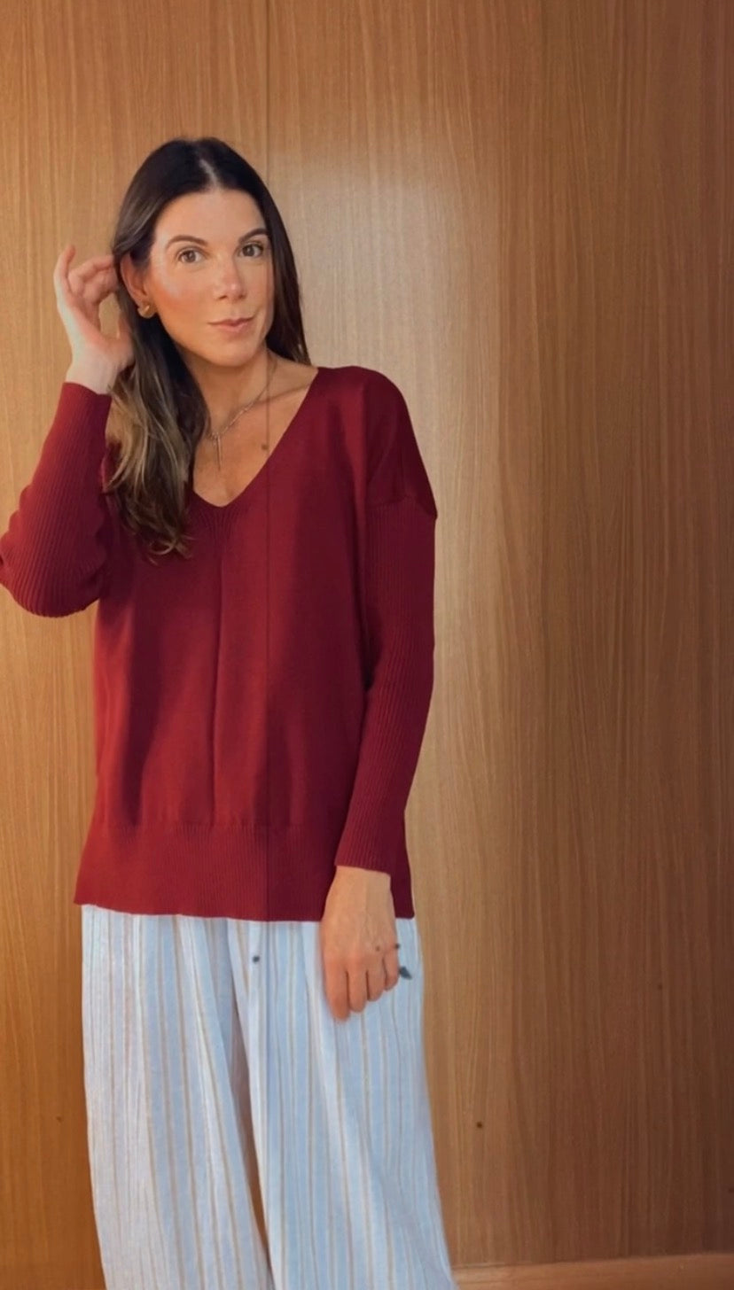 BLUSA TRICOT AMOUR WINE