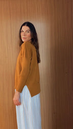 BLUSA TRICOT AMOUR CAMEL