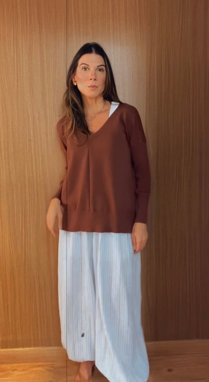 BLUSA TRICOT AMOUR COFFEE