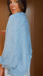 NEW WRAP TRICOT CASULO SOFT BLUE