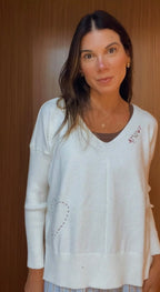 BLUSA TRICOT AMOUR OFF WHITE