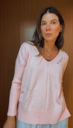 BLUSA TRICOT AMOUR ROSE