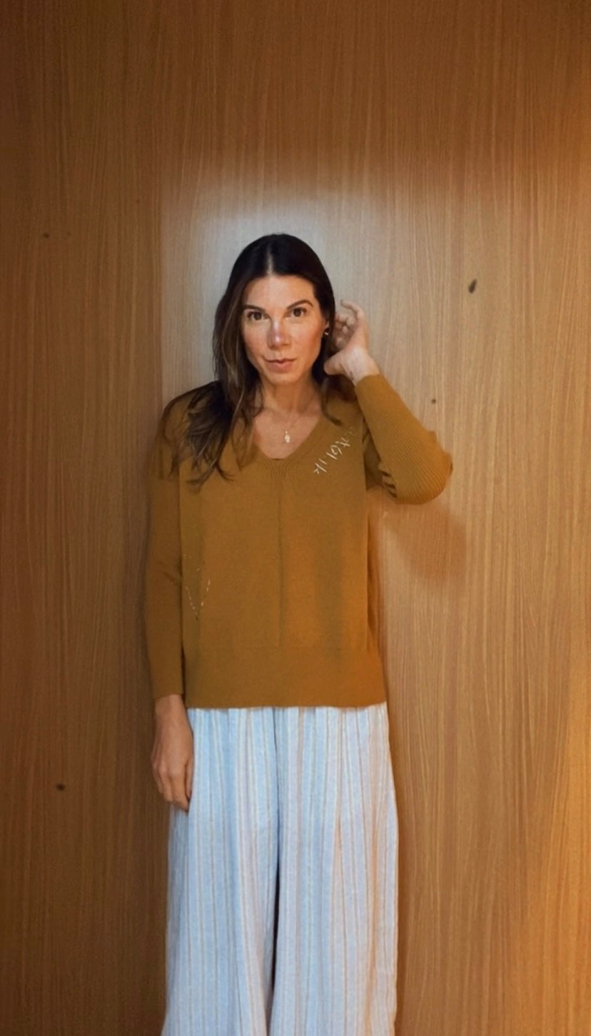 BLUSA TRICOT AMOUR CAMEL