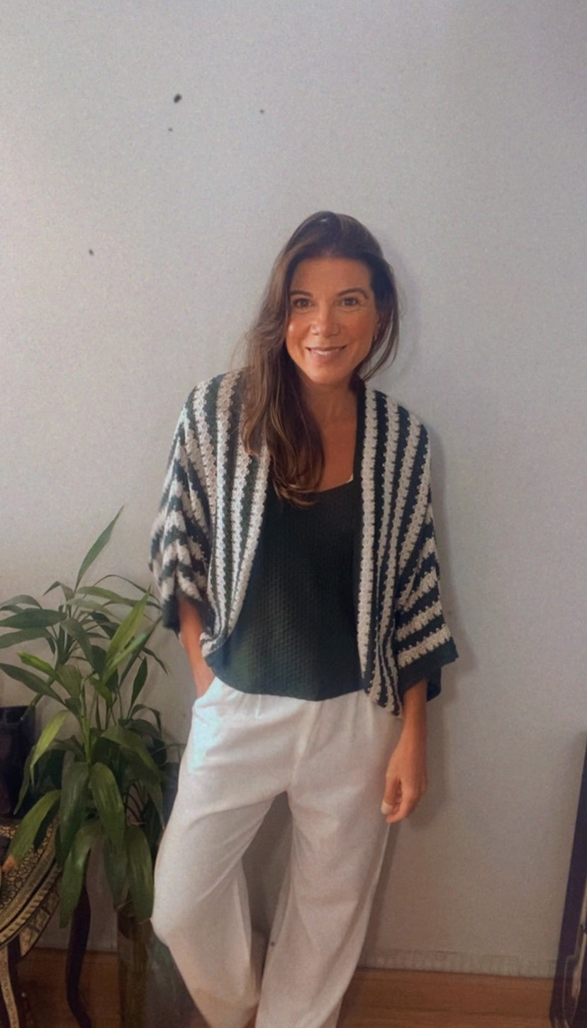 CONJUNTO CASULO TRICOT VERDE MUSGO