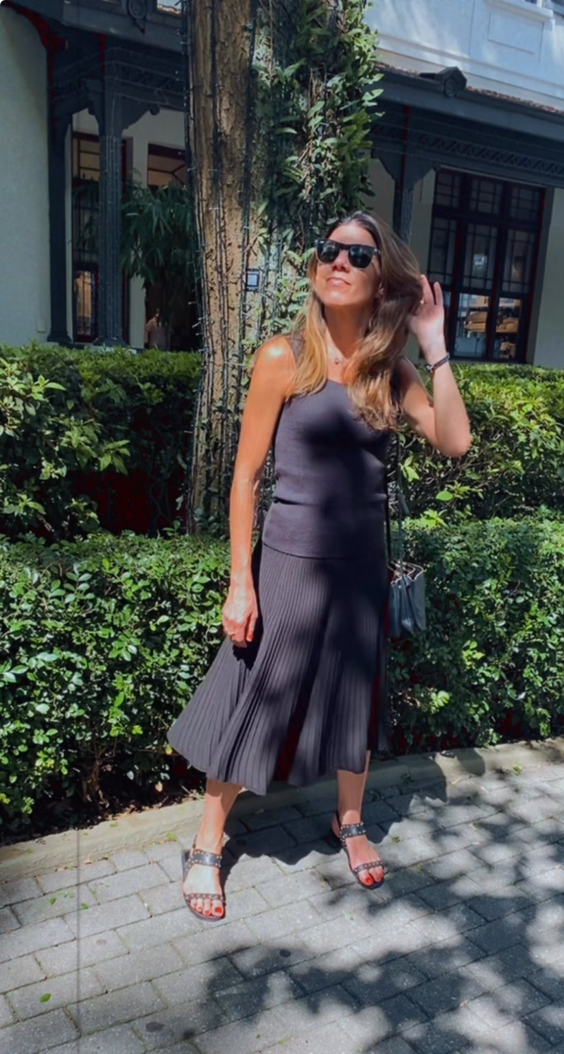 REGATA TRICOT BLACK ELASTANO