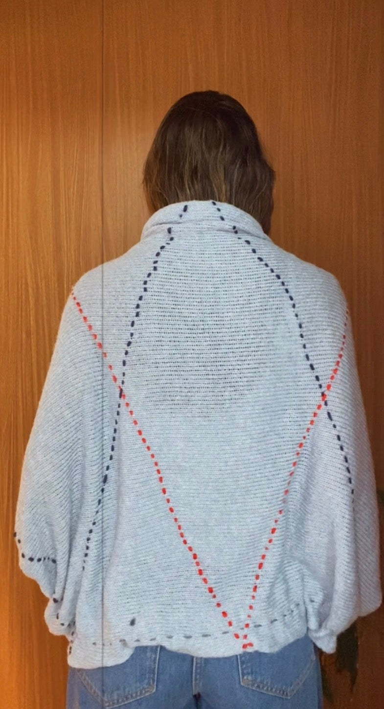 TRICOT CASULO BLUE ARGYLE