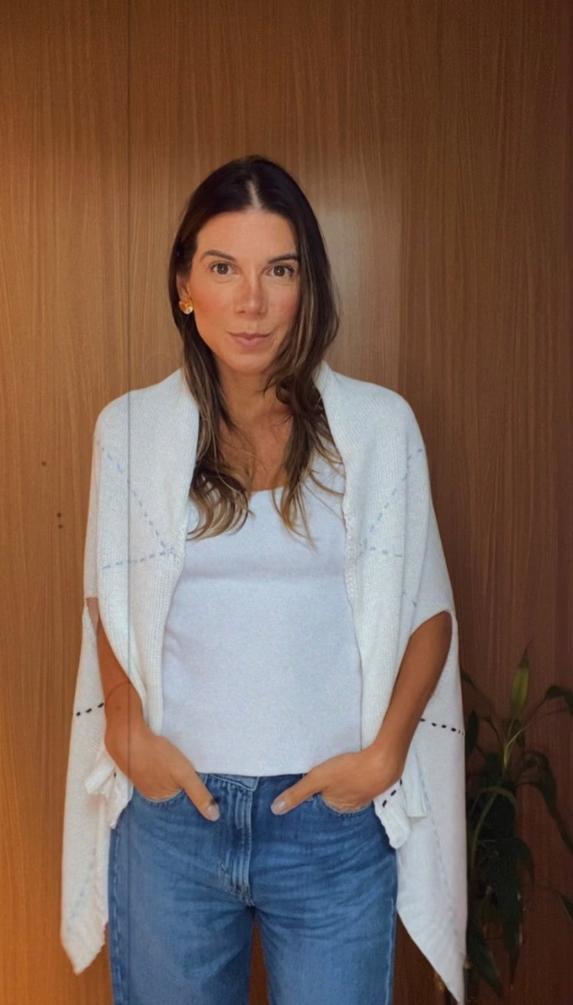 WRAP TRICOT COTTON OFF ALMA SOLAR