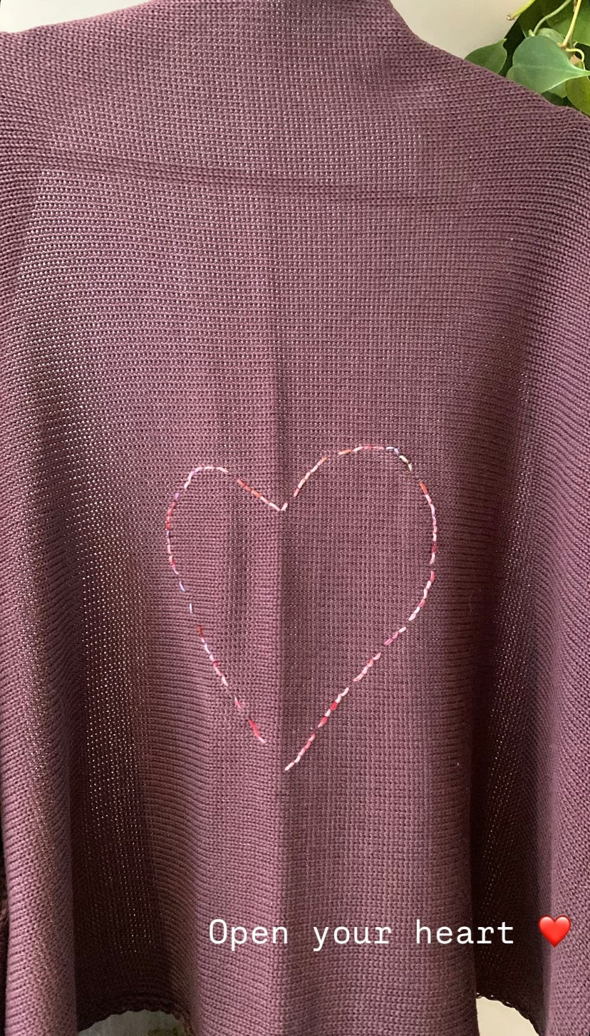 WRAP BASIC COTTON BORDEAUX