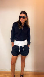SHORTS PEACE BLACK & WHITE