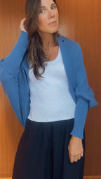 VESTE TRICOT BLUE MOON