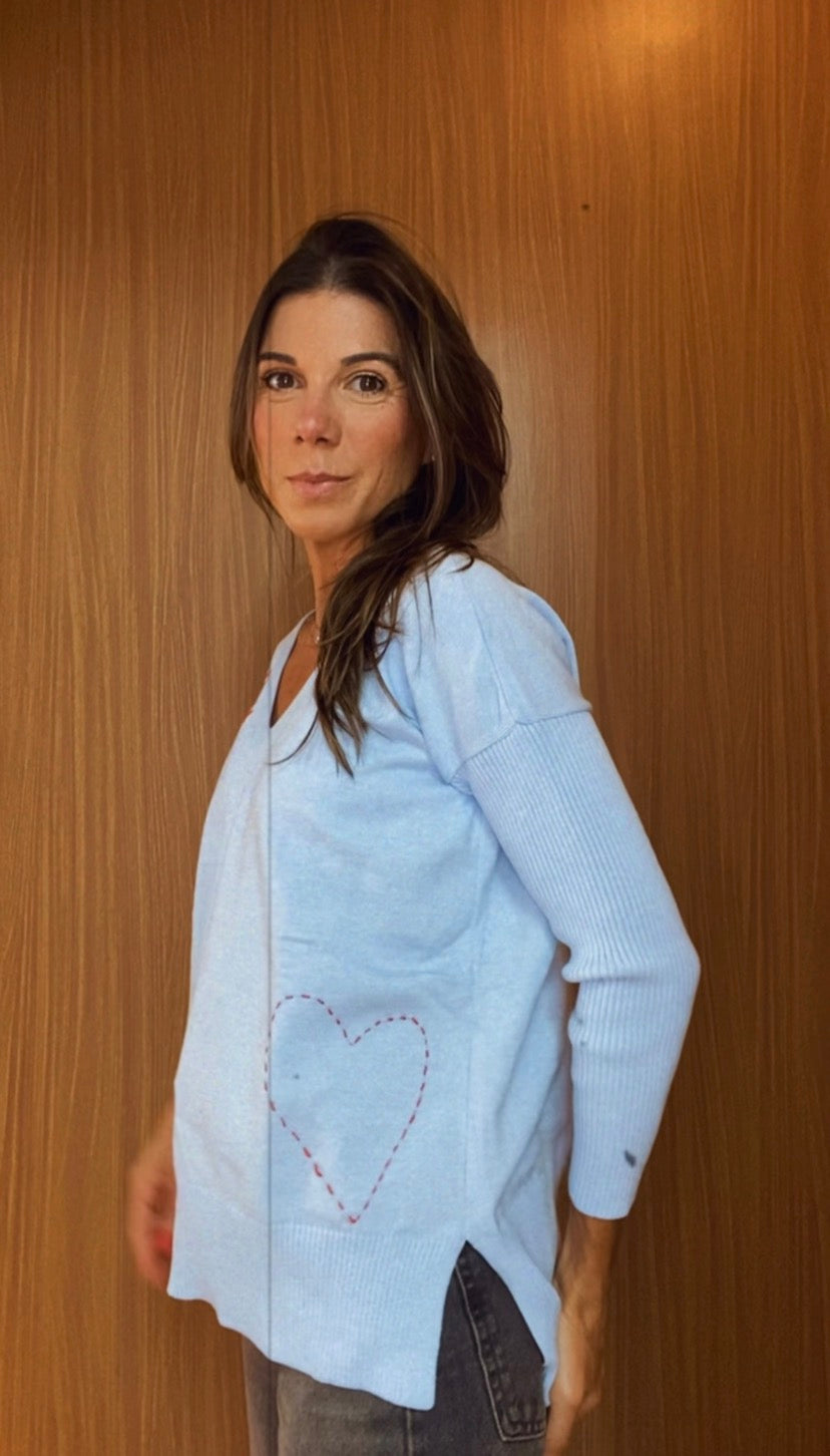 BLUSA TRICOT AMOUR BLUE