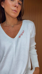 BLUSA TRICOT AMOUR WHITE