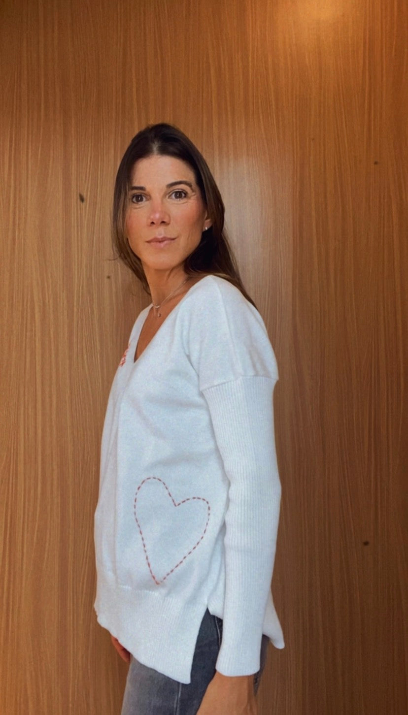 BLUSA TRICOT AMOUR WHITE