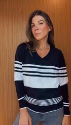 BLUSA TRICOT LISTRADA