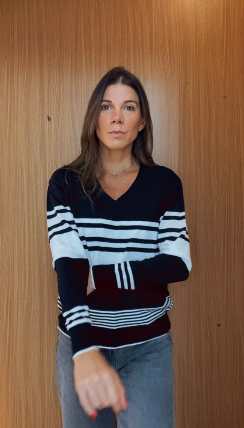 BLUSA TRICOT LISTRADA