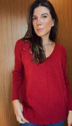 BLUSA TRICOT AMOUR WINE