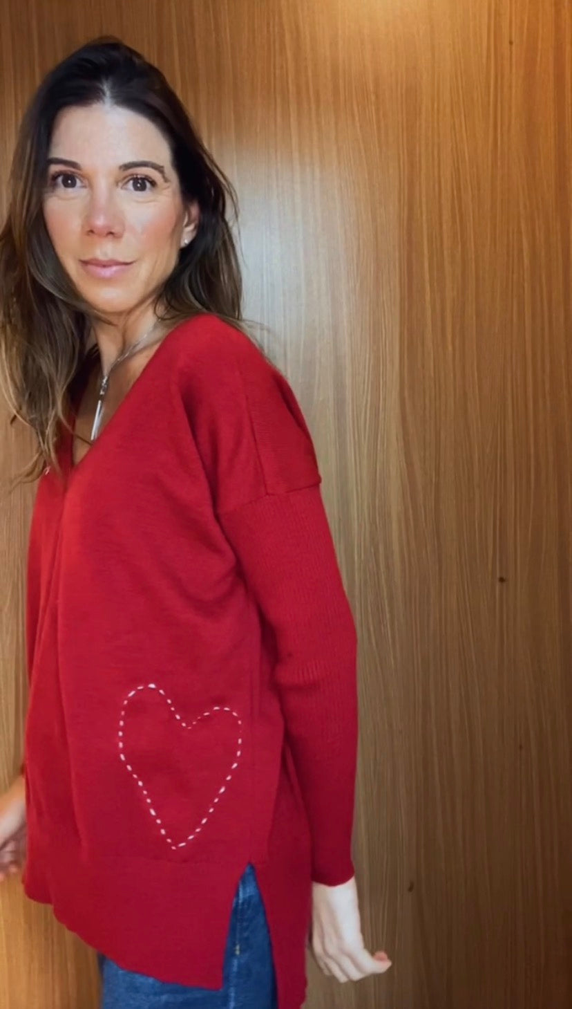 BLUSA TRICOT AMOUR WINE