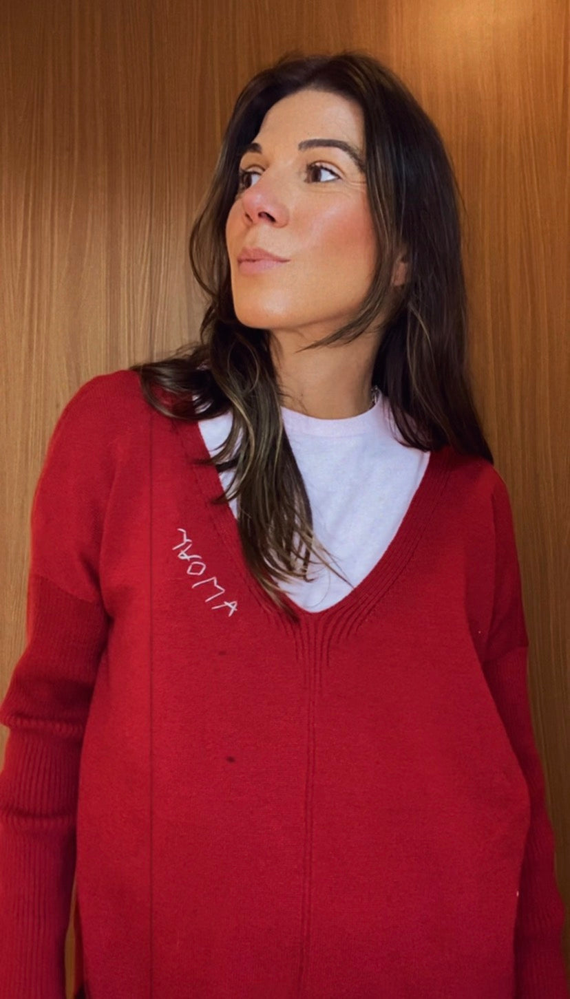 BLUSA TRICOT AMOUR WINE