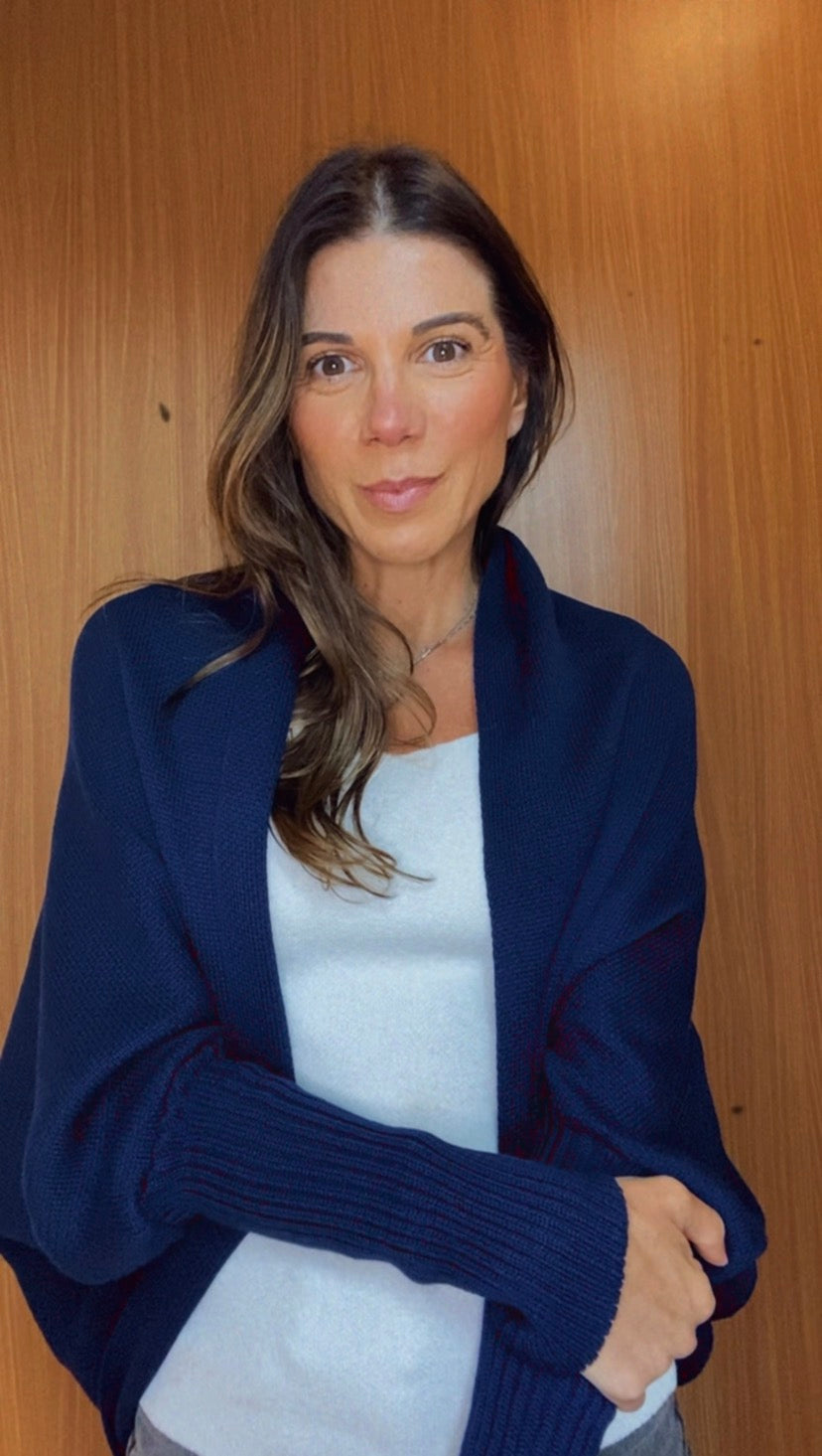 VESTE TRICOT NAVY