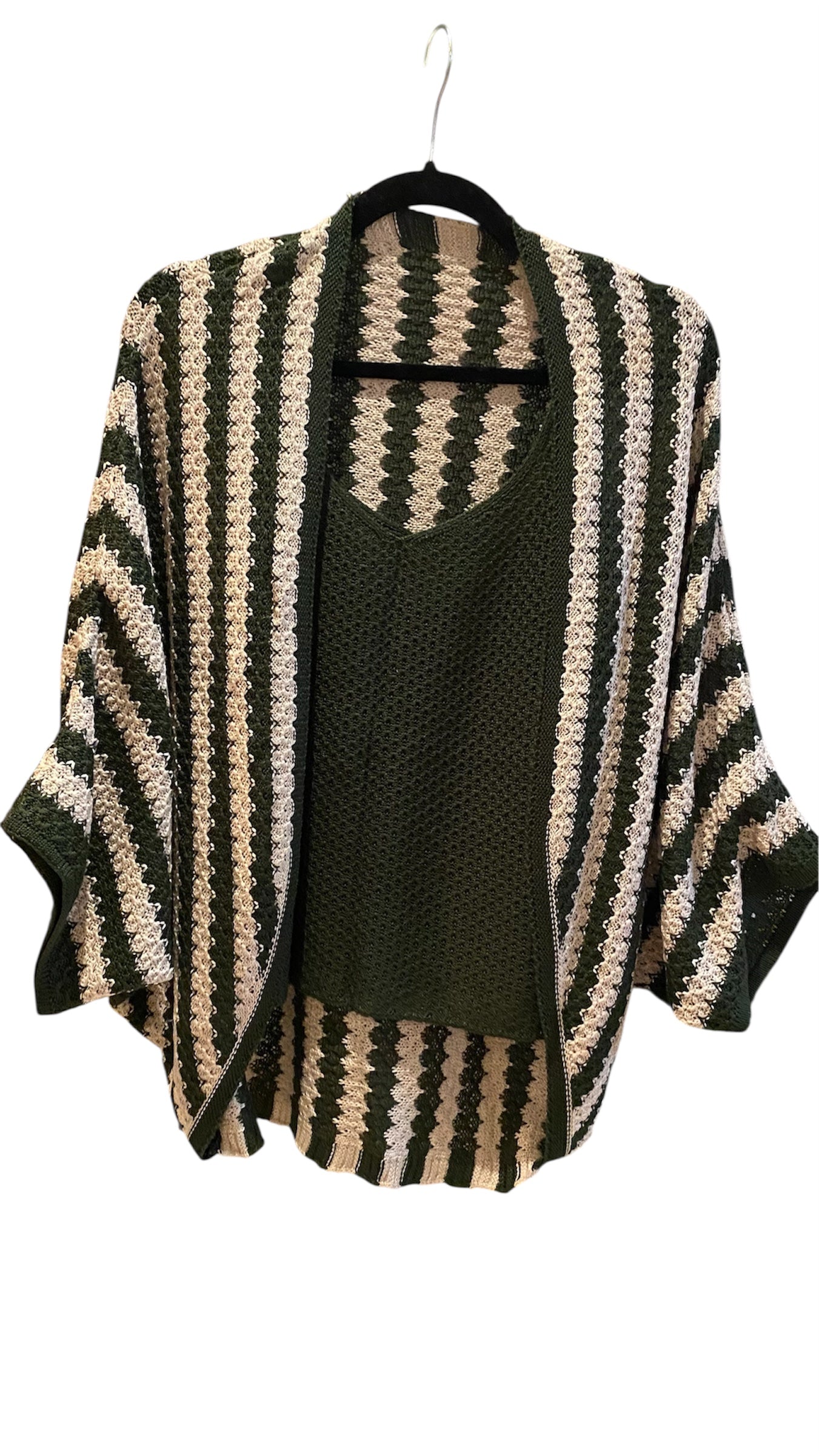 CONJUNTO CASULO TRICOT VERDE MUSGO