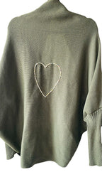 VESTE TRICOT GREEN HEART