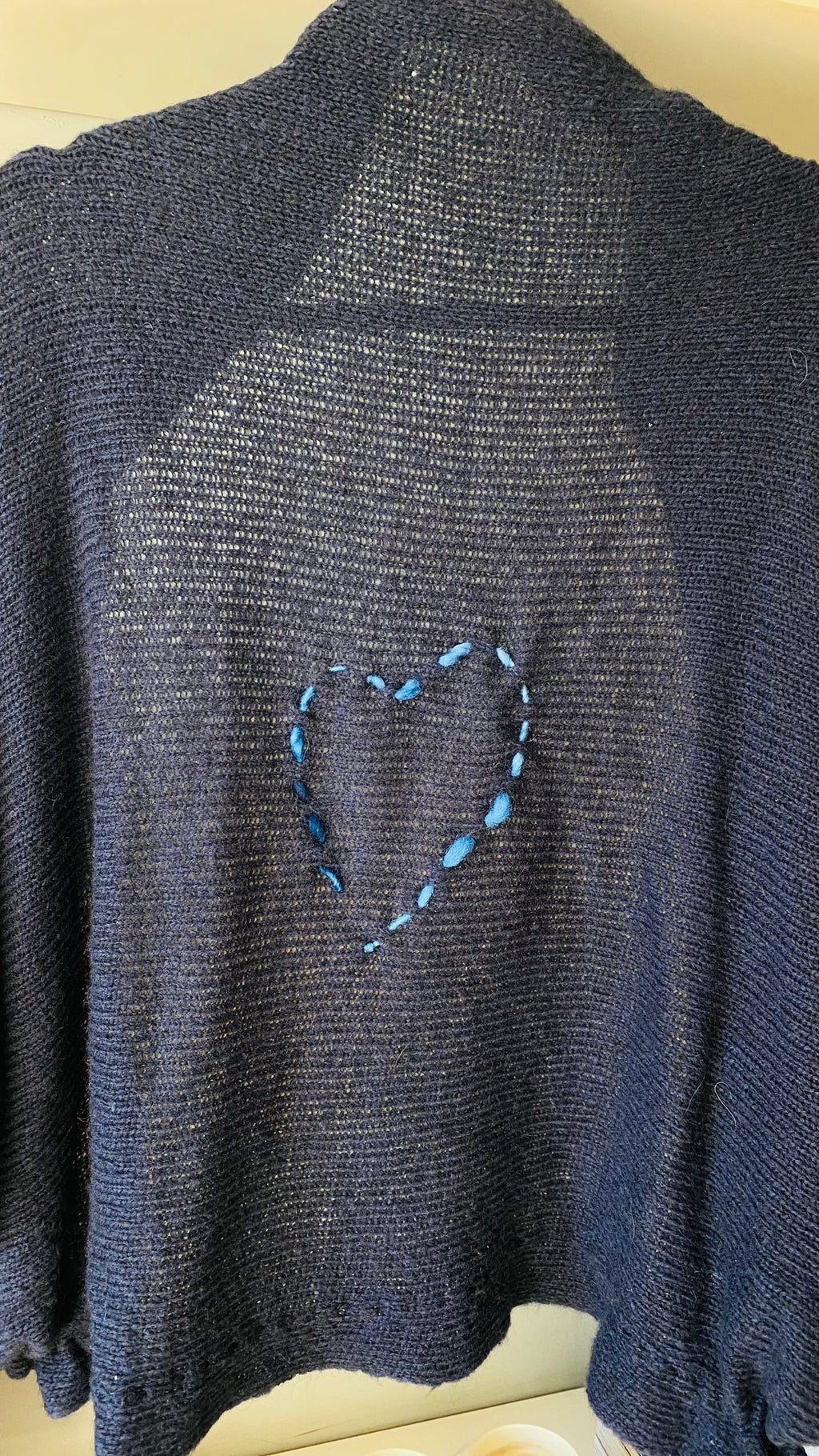 NEW WRAP CASULO NAVY HEART