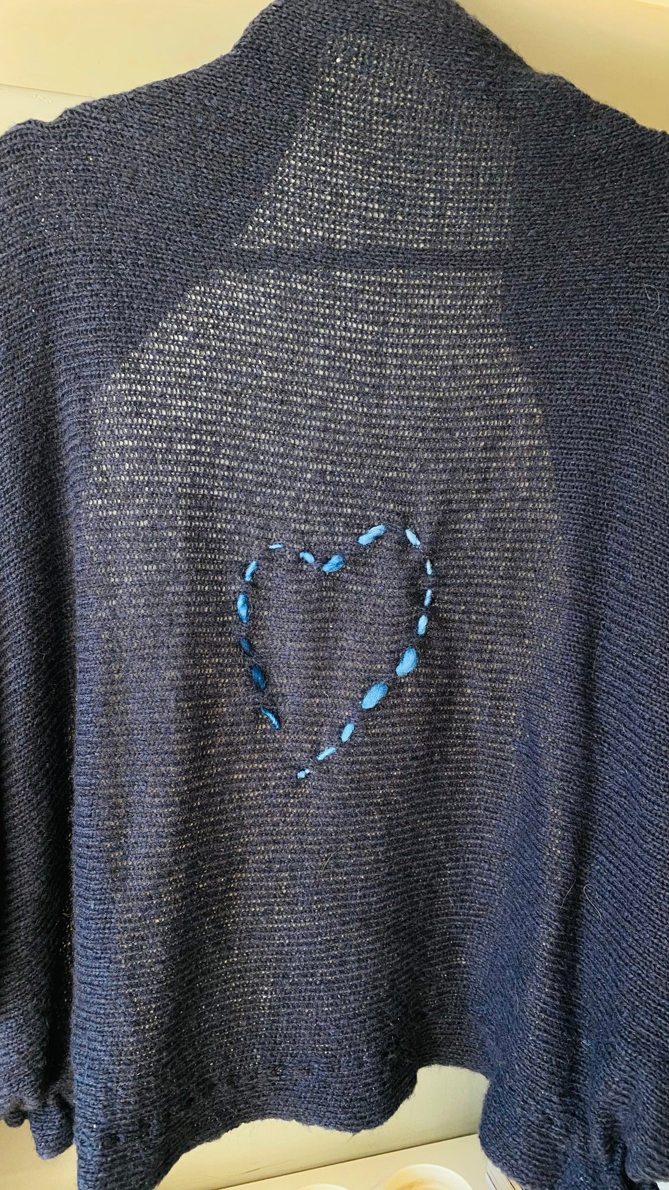 NEW WRAP CASULO NAVY HEART